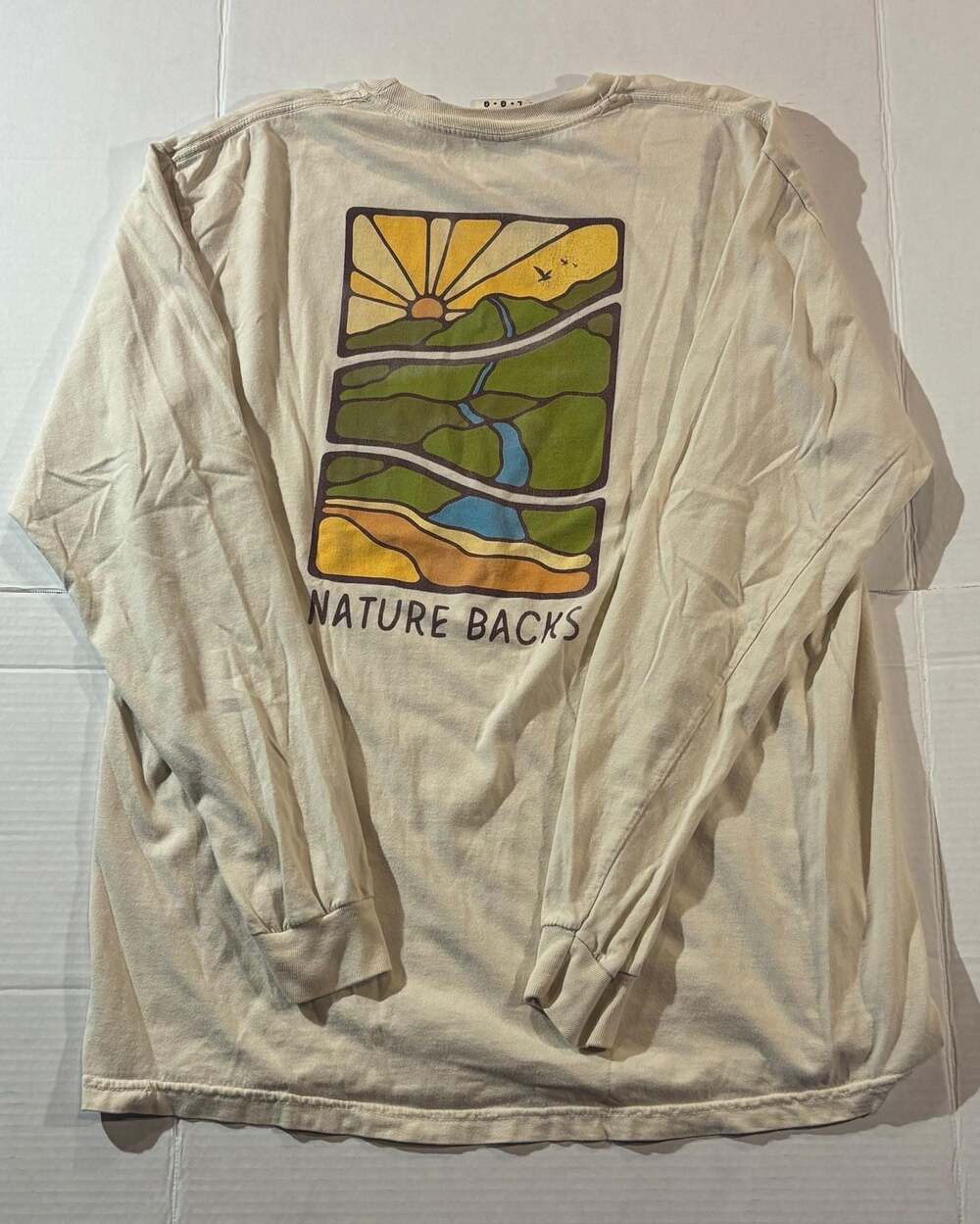 Comfort Colors Nature Backs Long Sleeve T-Shirt Mens Large
